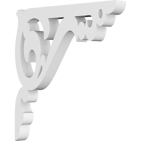 Ekena Millwork Amber Architectural Grade PVC Bracket, 5/8"W X 6"D X 6"H BKTP01X06X06AE